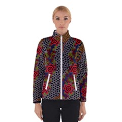 Authentic Aboriginal Art - Gathering Women s Bomber Jacket