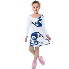 Imfd Dgb 3 Kids  Long Sleeve Velvet Dress