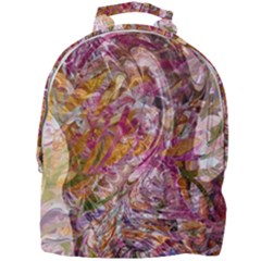 Abstract Pink Blend Mini Full Print Backpack by kaleidomarblingart