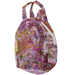 Abstract Pink Blend Travel Backpack by kaleidomarblingart