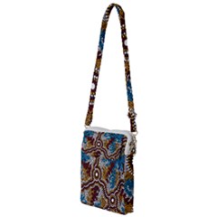 Authentic Aboriginal Art - Wetland Dreaming Multi Function Travel Bag by hogartharts