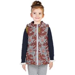 Authentic Aboriginal Art - Bushland Dreaming Kids  Hooded Puffer Vest by hogartharts