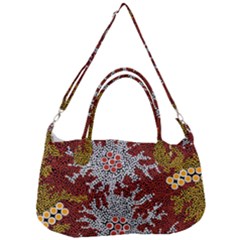 Authentic Aboriginal Art - Bushland Dreaming Removable Strap Handbag by hogartharts