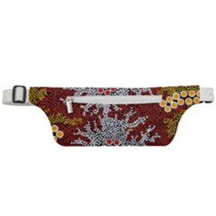 Authentic Aboriginal Art - Bushland Dreaming Active Waist Bag by hogartharts