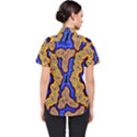 Authentic Aboriginal Art - Emu Dreaming Women s Short Sleeve Shirt View2