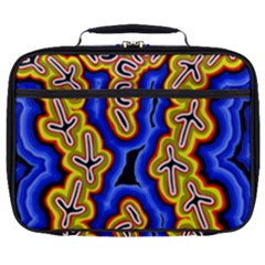 Authentic Aboriginal Art - Emu Dreaming Full Print Lunch Bag by hogartharts