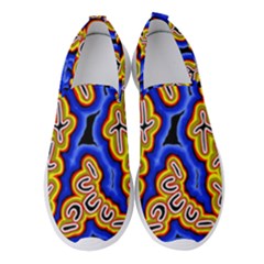 Authentic Aboriginal Art - Emu Dreaming Women s Slip On Sneakers by hogartharts