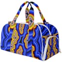 Authentic Aboriginal Art - Emu Dreaming Burner Gym Duffel Bag View1