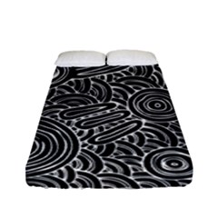 Authentic Aboriginal Art - Meeting Places Fitted Sheet (full/ Double Size) by hogartharts