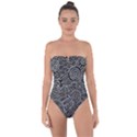 Authentic Aboriginal Art - Meeting Places Tie Back One Piece Swimsuit View1