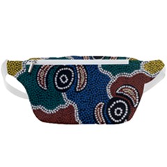 Authentic Aboriginal Art - Riverside Dreaming Waist Bag  by hogartharts