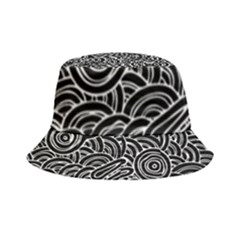 Authentic Aboriginal Art - Meeting Places Inside Out Bucket Hat by hogartharts