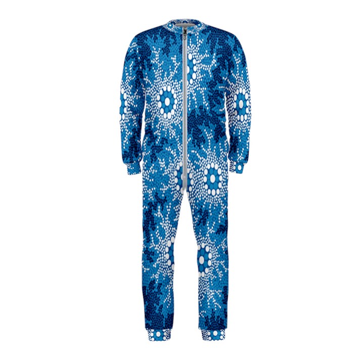 Authentic Aboriginal Art - Waterhole Dreaming OnePiece Jumpsuit (Kids)