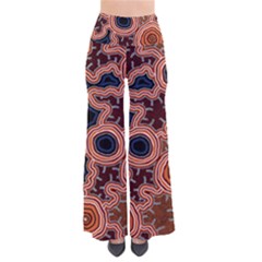 Authentic Aboriginal Art - Pathways So Vintage Palazzo Pants by hogartharts