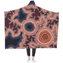 Authentic Aboriginal Art - Pathways Wearable Blanket View2