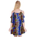 Authentic Aboriginal Art - Waterholes (Corella) Cutout Spaghetti Strap Chiffon Dress View2