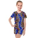 Authentic Aboriginal Art - Waterholes (Corella) Kids  Mesh T-Shirt and Shorts Set View1