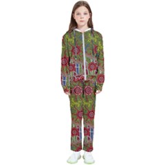 Authentic Aboriginal Art - Connections Kids  Tracksuit by hogartharts