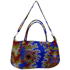 Authentic Aboriginal Art - Waterholes (corella) Removable Strap Handbag by hogartharts