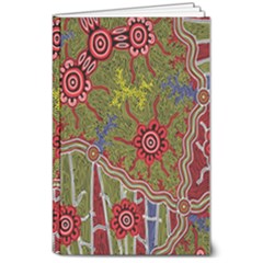 Authentic Aboriginal Art - Connections 8  X 10  Softcover Notebook by hogartharts