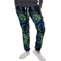 Authentic Aboriginal Art - Circles (Paisley Art) Men s Jogger Sweatpants View1