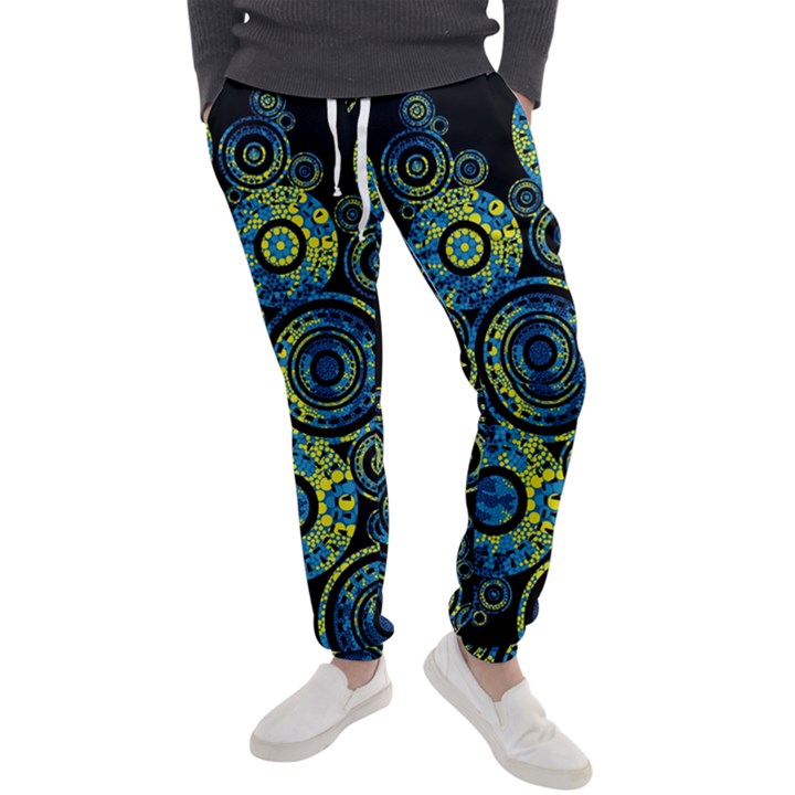 Authentic Aboriginal Art - Circles (Paisley Art) Men s Jogger Sweatpants