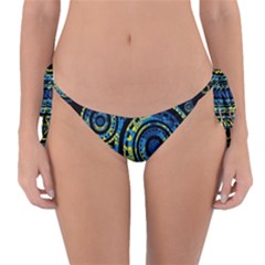 Authentic Aboriginal Art - Circles (paisley Art) Reversible Bikini Bottoms by hogartharts