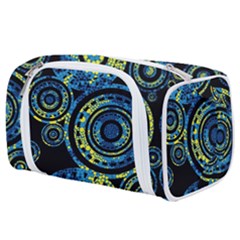 Authentic Aboriginal Art - Circles (paisley Art) Toiletries Pouch by hogartharts