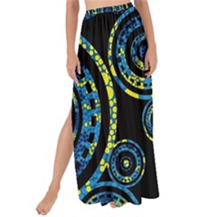 Authentic Aboriginal Art - Circles (paisley Art) Maxi Chiffon Tie-up Sarong by hogartharts