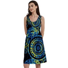 Authentic Aboriginal Art - Circles (paisley Art) Classic Skater Dress by hogartharts