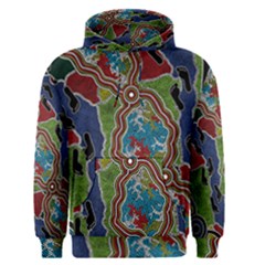 Authentic Aboriginal Art - Walking The Land Men s Core Hoodie by hogartharts