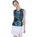 Authentic Aboriginal Art - Circles (Paisley Art) Women s Sleeveless Sports Top View1