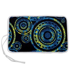 Authentic Aboriginal Art - Circles (paisley Art) Pen Storage Case (m) by hogartharts