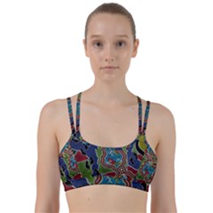 Authentic Aboriginal Art - Walking The Land Line Them Up Sports Bra by hogartharts