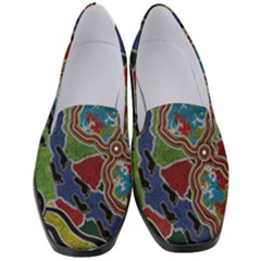 Authentic Aboriginal Art - Walking The Land Women s Classic Loafer Heels by hogartharts