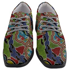 Authentic Aboriginal Art - Walking The Land Women Heeled Oxford Shoes by hogartharts