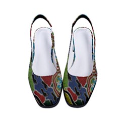 Authentic Aboriginal Art - Walking The Land Women s Classic Slingback Heels by hogartharts