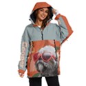 adorable-dog-with-abstract-colorful-graphic-background Women s Ski and Snowboard Waterproof Breathable Jacket View1