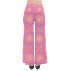 Fuzzy Peach Aurora Pink Stars So Vintage Palazzo Pants by PatternSalad