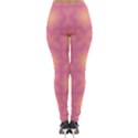 Fuzzy Peach Aurora Pink Stars Lightweight Velour Leggings View2