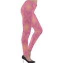 Fuzzy Peach Aurora Pink Stars Lightweight Velour Leggings View4