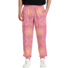 Fuzzy Peach Aurora Pink Stars Men s Elastic Waist Pants by PatternSalad