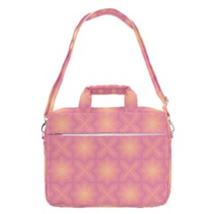 Fuzzy Peach Aurora Pink Stars Macbook Pro 16  Shoulder Laptop Bag