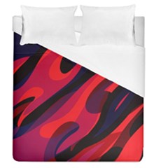 Abstract Fire Flames Grunge Art, Creative Duvet Cover (queen Size) by nateshop