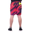 Abstract Fire Flames Grunge Art, Creative Men s Pocket Shorts View2