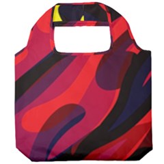 Abstract Fire Flames Grunge Art, Creative Foldable Grocery Recycle Bag