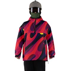 Abstract Fire Flames Grunge Art, Creative Men s Ski And Snowboard Jacket