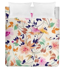 Abstract Floral Background Duvet Cover Double Side (queen Size) by nateshop