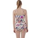 Abstract Floral Background Boyleg Tankini Set  View2