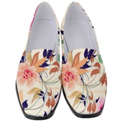 Abstract Floral Background Women s Classic Loafer Heels by nateshop